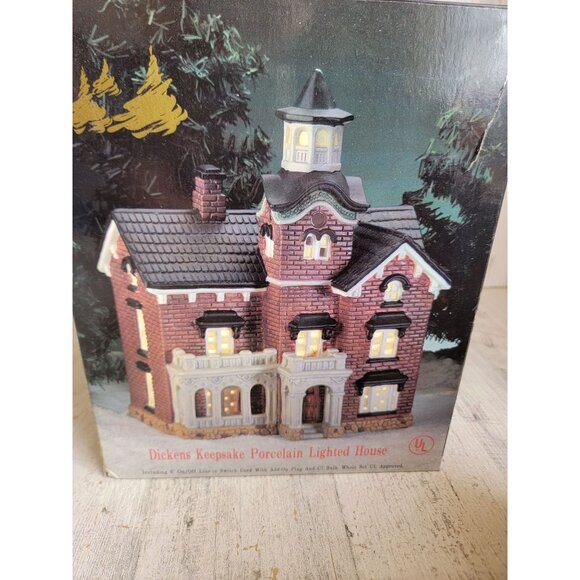 Dickens Victorian house ceramic Vintage village accessory Xmas - Picture 7 of 7